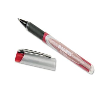 Image for Skilcraft Liquid Magnus Stick Roller Ball Pen, 0.5mm, Red Ink, Package Of 4 from HD Supply