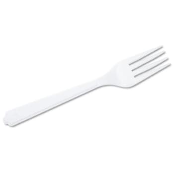 Image for Skilcraft Plastic Flatware, Type Iii, Fork, White, Package Of 100 from HD Supply