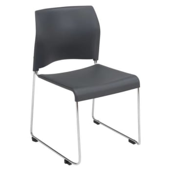 Image for National Public Seating® Nps 8800 Series Cafe Plastic Stack Chair (Charcoal) from HD Supply