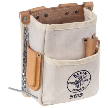 Klein Tools® 5-Pocket Natural Canvas Tool Pouch