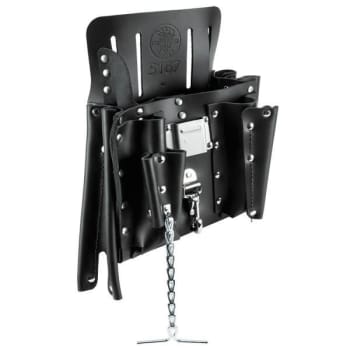 Image for Klein Tools® 11-Pocket Black Leather Tool Pouch from HD Supply