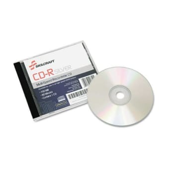 Image for Skilcraft Cd-R Disc, 700mb/80min, 52x, Jewel Case from HD Supply