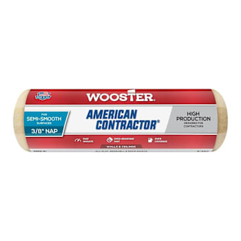 Image for Wooster 9" American Contractor 3/8" Nap Roller Cover Side Stack from HD Supply