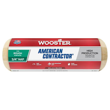 Image for Wooster 9" American Contractor 3/4" Nap Roller Cover Side Stack from HD Supply