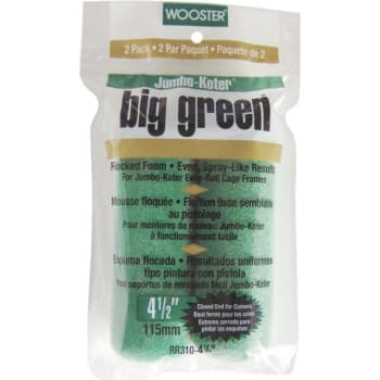 Image for Wooster Rr310 4-1/2" Jumbo-Koter Big Green Mini Roller Cover, Package Of 2 from HD Supply