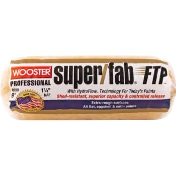 Image for Wooster RR926 9" Super/Fab FTP 1-1/4" Nap Roller Cover from HD Supply