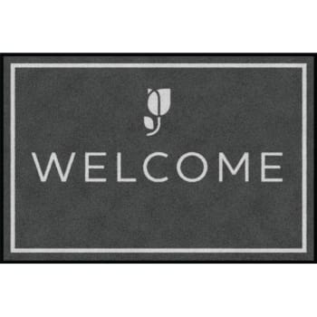 Image for M+A Matting ColorStar Impressions Country Inn & Suites® Welcome Tulip Dark Grey 4 x 6 from HD Supply