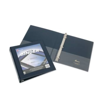 Image for Skilcraft Framed Slant-D Ring View Binder, 3 Rings, 1.5, 11 X 8.5, Navy Blue from HD Supply