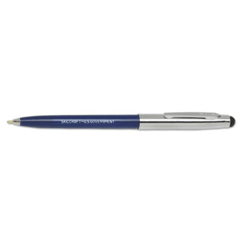 Image for Skilcraft Combo Retractable Ballpoint Pen/stylus, Blue Ink, Blue/silver Barrel from HD Supply