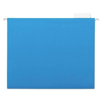 Image for Skilcraft Hanging File Folder, Letter Size, 1/5-Cut Tab (Blue) (25-Pack) from HD Supply