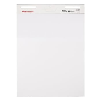 Image for Office Depot® White Bleed Resistant Self-Stick Easel Pads 25 x 30", Package Of 2 from HD Supply