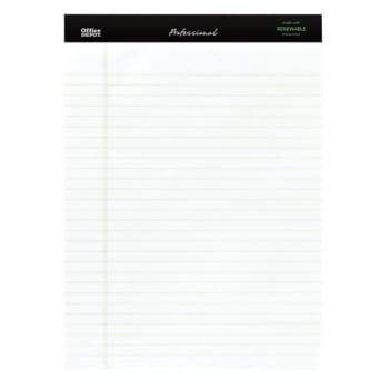 Image for Office Depot® White Sugar Cane Paper Perforated Pads 8-1/2x11-3/4", Package Of 3 from HD Supply