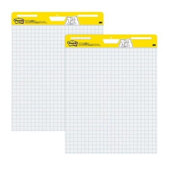 Image for Post-It® White Quadrille Ruled Self Stick Easel Pads 25" X 30", Package Of 2 from HD Supply