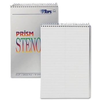 Image for TOPS® White Gregg Ruled Prism Steno Books 6" x 9", Package Of 4 from HD Supply