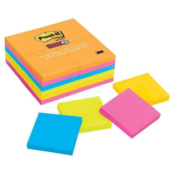 Image for Post-It® Rio De Janeiro Super Sticky Pads 3" X 3" 90-Sheets, Package Of 24 from HD Supply
