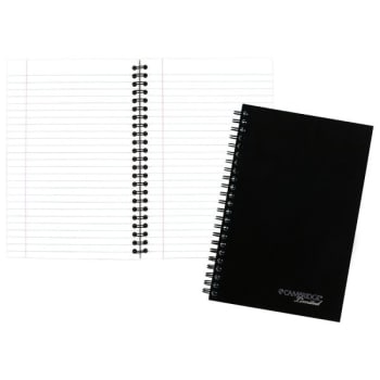 Image for Cambridge Limited® Black Linen Legal Side Bound Meeting Notebook 8" x 5" from HD Supply