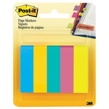 Image for Post-It® Assorted Colors Page Markers 1/2" X 2" from HD Supply