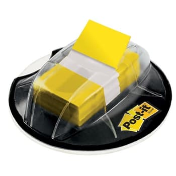 Post-It® Yellow Flags In Desk Grip Dispenser 1" x 1-7/10", Package Of 200
