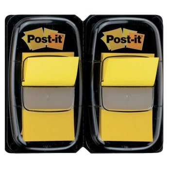 Post-It® Yellow Flags 1" x 1-7/10", Package Of 2