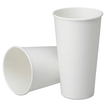 Image for Skilcraft Biobased Disposable Paper Cups, White, 21 Oz, Pack Of 1,000 from HD Supply