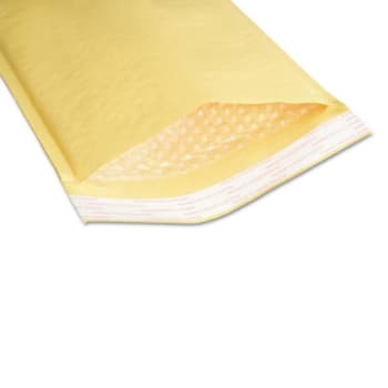 Image for Skilcraft Sealed Air Jiffylite Cushioned Mail, Bubble, Golden Kraft, Box Of 100 from HD Supply