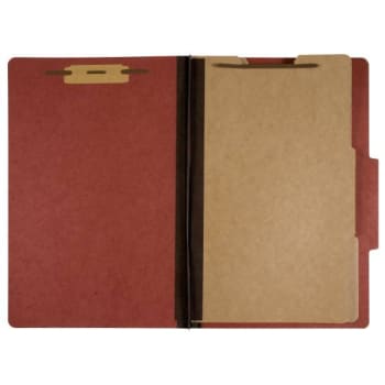 Image for Skilcraft Classification Folder, 2 Dividers, Letter Size, Earth Red from HD Supply