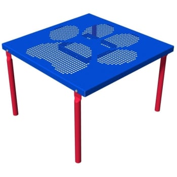 Barkpark® Playful Paw Table (Red/blue)