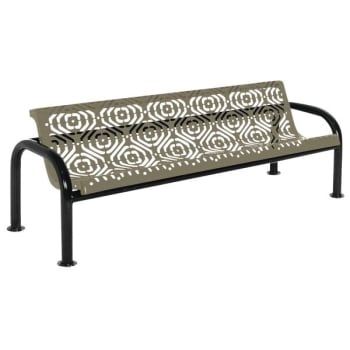 Image for Ultrasite® Fiesta Beige Surface Mount Contour Bench 6' With Back from HD Supply