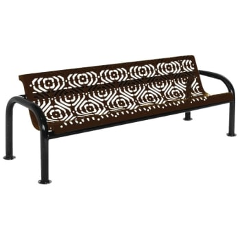 Image for Ultrasite® Fiesta Brown Surface Mount Contour Bench 6' With Back from HD Supply