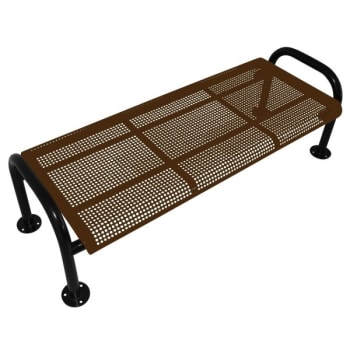 Image for Ultrasite® Perforated Brown Surface Mount Contour Bench 6' from HD Supply