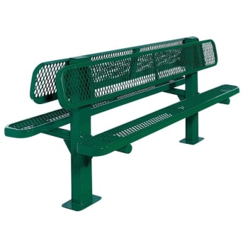 Ultrasite® Diamond Green Surface Mount Double Sided Bench 6'