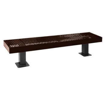 Image for Ultrasite® Diamond Brown Surface Mount Mall Bench 6' from HD Supply