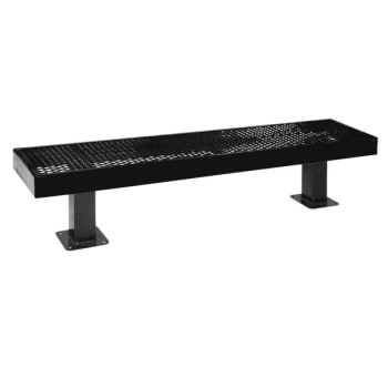 Image for Ultrasite® Diamond Black Surface Mount Mall Bench 6' from HD Supply