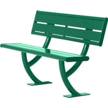 Image for Ultrasite® Green Surface Hartford Horizontal Slat 4' Bench from HD Supply