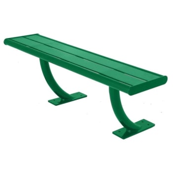 Image for Ultrasite® Green Surface Mount Hartford Horizontal Slat 4' Bench from HD Supply