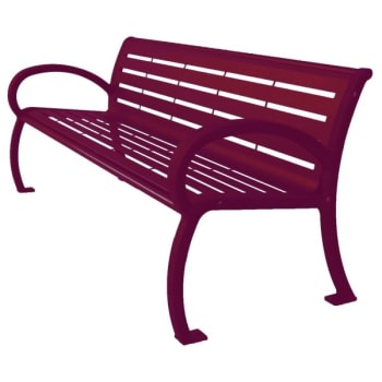 Image for Ultrasite® Premium Burgundy Portable Wilmington Bench 4' Slat from HD Supply