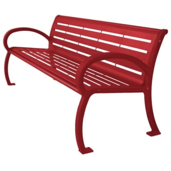 Image for Ultrasite® Premium Red Portable Wilmington Bench 4' Slat from HD Supply