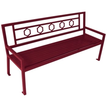 Image for Ultrasite® Burgundy Huntington Bench 6' from HD Supply