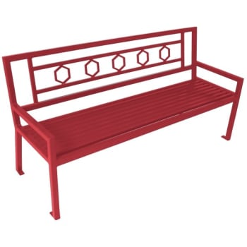 Image for Ultrasite® Red Huntington Bench 6' from HD Supply