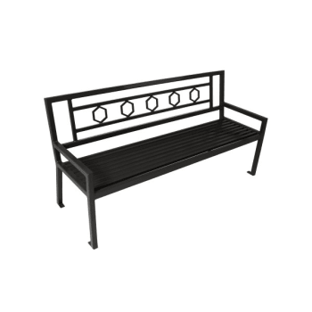 Image for Ultrasite® Black Huntington Bench 6' from HD Supply