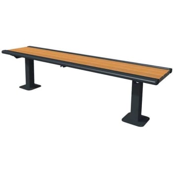 Image for Ultrasite® Richmond Cedar Surface Mount Recycled Bench 6' from HD Supply
