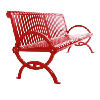 Image for Ultrasite® Red Portable Durham Bench 6' Vertical Slat from HD Supply