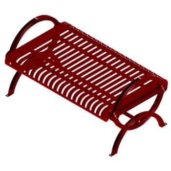 Image for Ultrasite® Burgundy Portable Durham Bench 4' Vertical Slat from HD Supply
