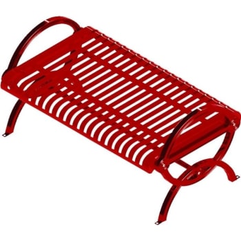 Image for Ultrasite® Red Portable Durham Bench 4' Vertical Slat from HD Supply