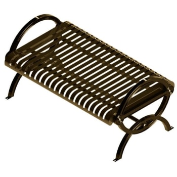 Image for Ultrasite® Brown Portable Durham Bench 4' Vertical Slat from HD Supply