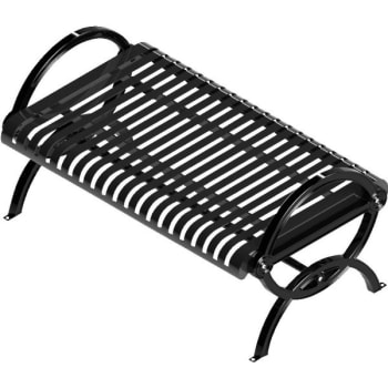 Image for Ultrasite® Black Portable Durham Bench 4' Vertical Slat from HD Supply