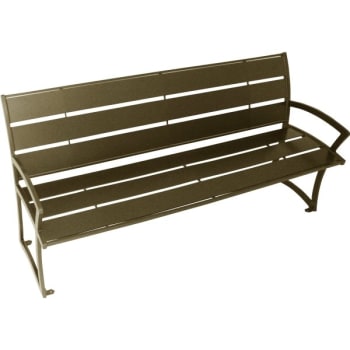 Image for Ultrasite® Premium Slats Portable Madison Bench 6' With Back from HD Supply
