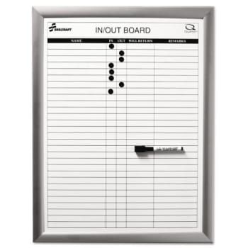 Image for Skilcraft Quartet Magnetic In/out Board, 22 X 26, Aluminum Frame from HD Supply