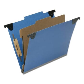 Image for Skilcraft Classification Folder, 1 Divider, Letter Size, Royal Blue, Pack Of 10 from HD Supply