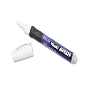 Skilcraft Paint Marker, Medium Bullet Tip, White, Package Of 6